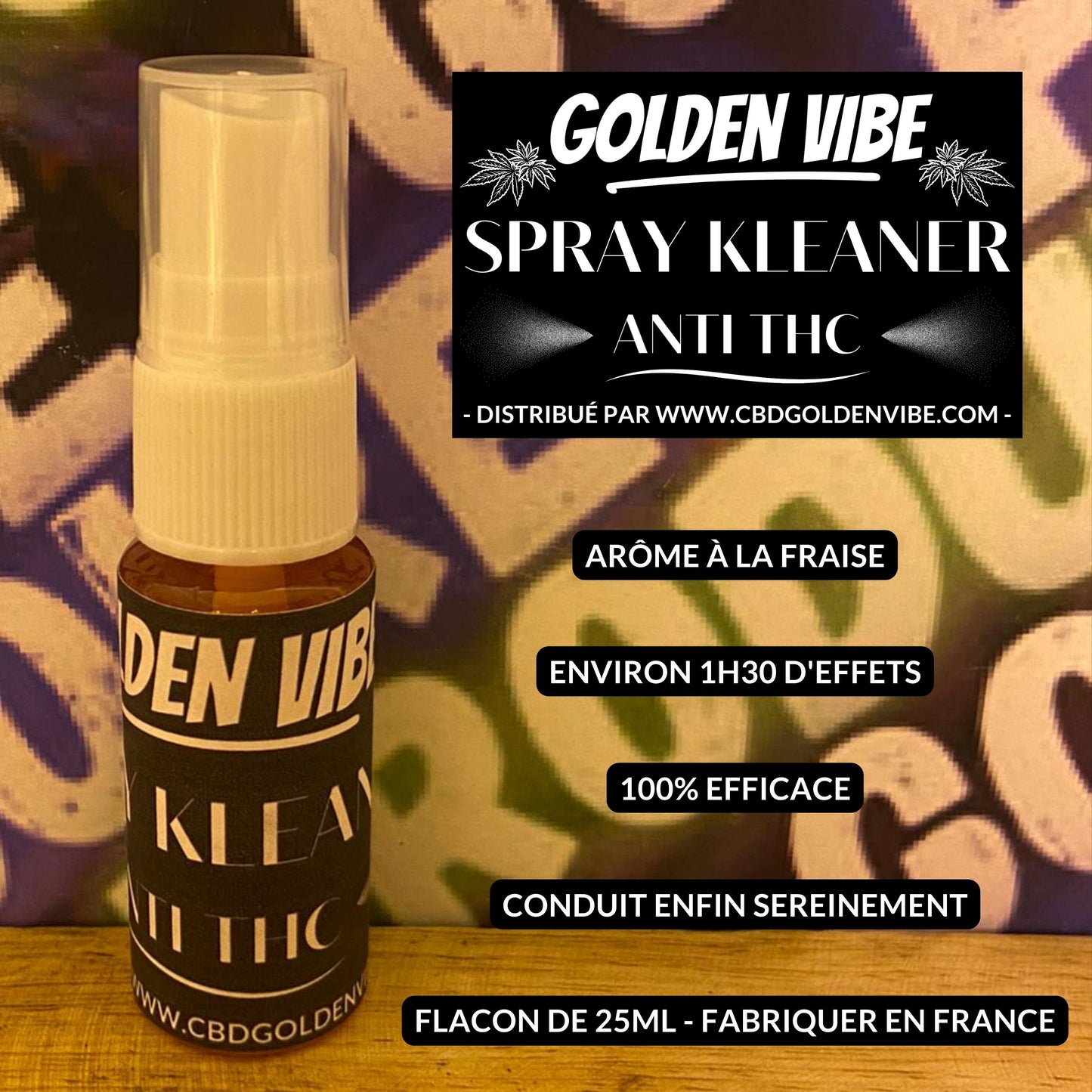 SPRAY KLEANER ANTI-THC – Golden Vibe