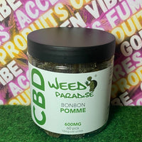 BONBONS WEED PARADISE 600MG CBD "POMME" 60 PCS