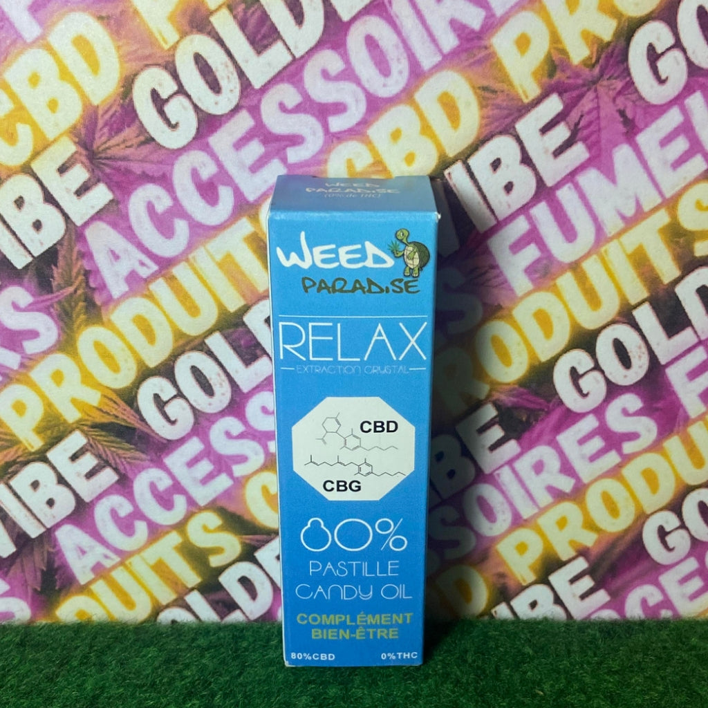 PASTILLE CBD CBG RELAX (CANDY OIL) 80% CBD X 10 PASTILLES