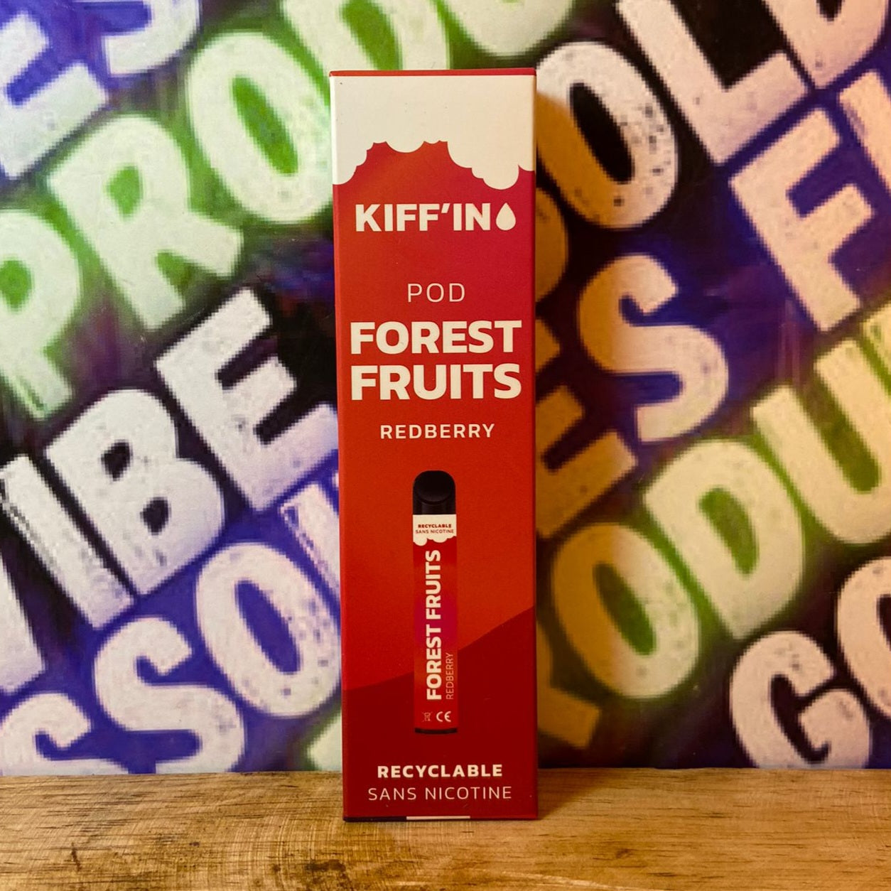 Puff sans CBD, 600 puffs, Forest Fruits