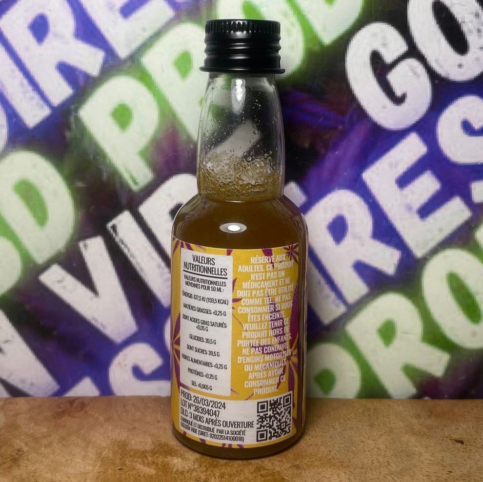 SYRUP GOLDEN VIBE (200MG Δ-9 THC) 6 GOÛT AUX CHOIX