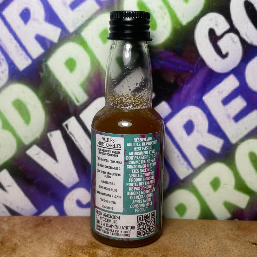 SYRUP GOLDEN VIBE (200MG Δ-9 THC) 6 GOÛT AUX CHOIX