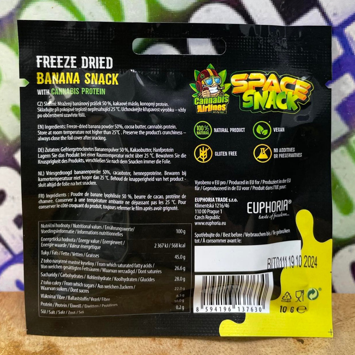 SPACE SNACK CANNABIS & BANANA 10GR