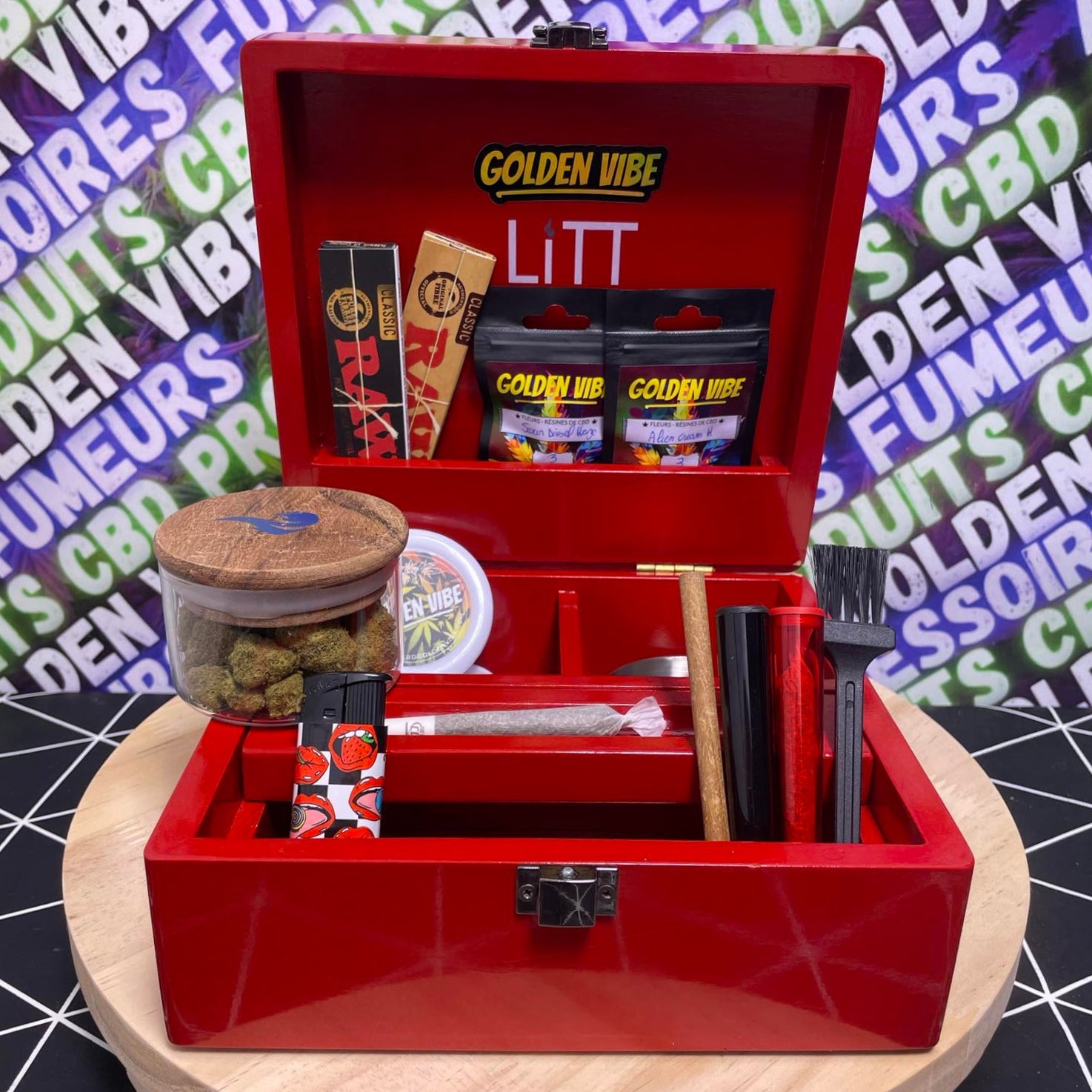 LITT 420 BOX BY GOLDEN VIBE - ROUGE