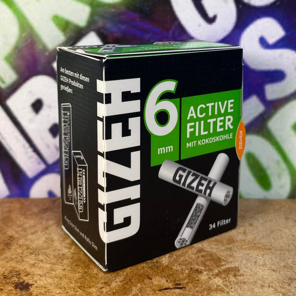 FILTRE GIZEH CHARBON ACTIF 6MM ACTIVE FILTER