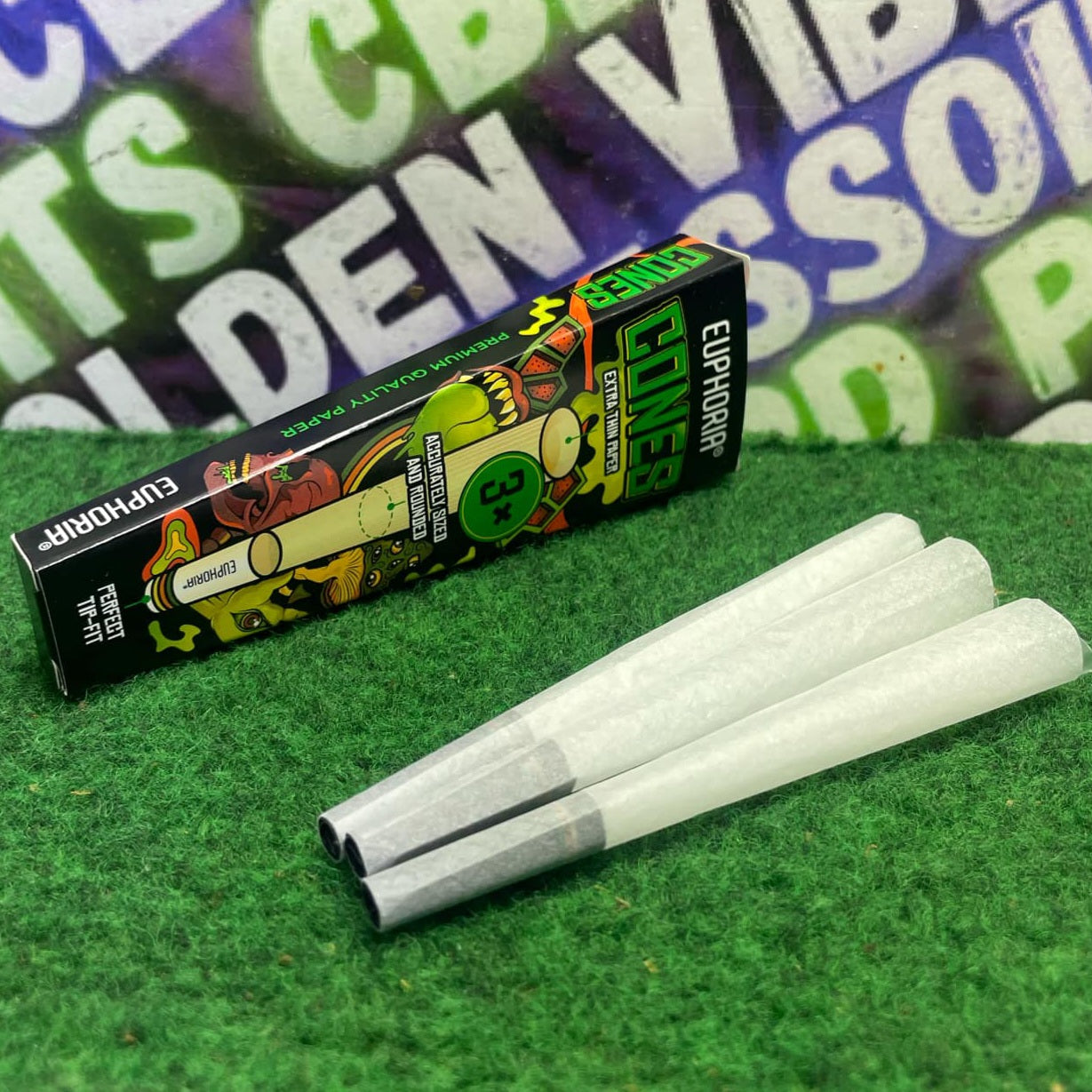 CONES EUPHORIA KINGSIZE SLIM + FILTRES PAR 3