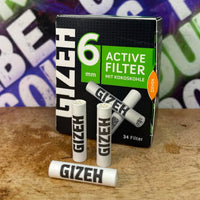 FILTRE GIZEH CHARBON ACTIF 6MM ACTIVE FILTER