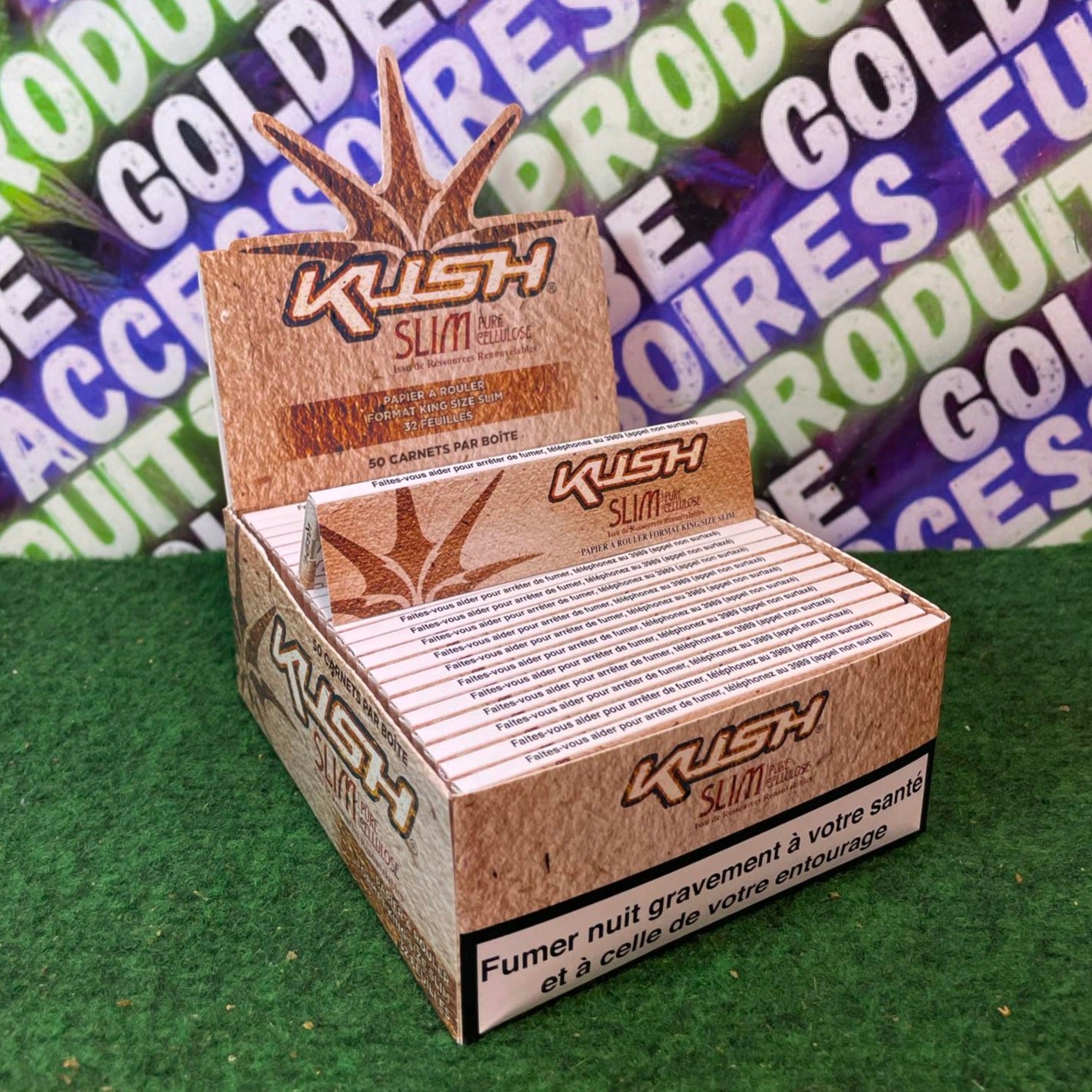 FEUILLES A ROULER KUSH PURE CELLULOSE SLIM