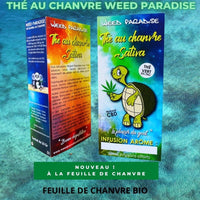 Infusion de Thé au cbd (Bio) Weed Paradise x 15 Aromes aux choix