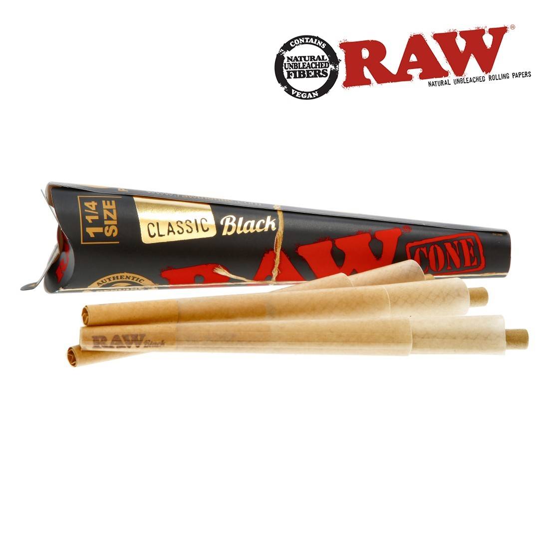 CONE RAW BLACK 8CM PAR 6