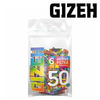 FILTRE GIZEH CHARBON ACTIF 6MM RAINBOW PAR 50