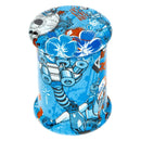 MINI BANG EN VERRE DREAMLINER BLUE DERBY AVEC SACOCHE 15CM