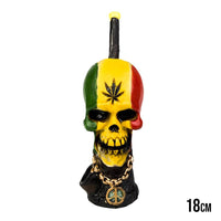 PIPE RASTA SKULL 18CM