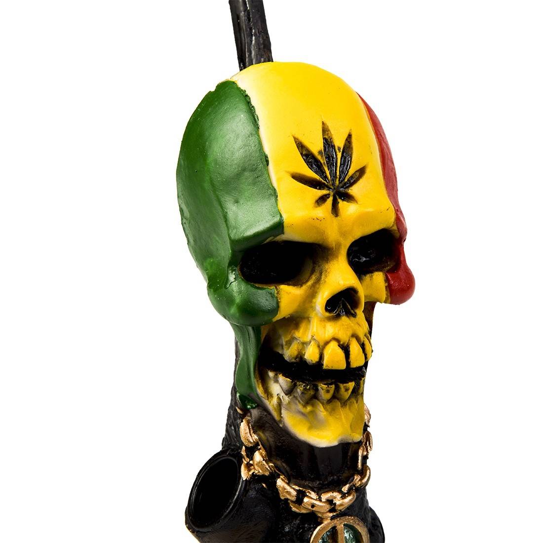 PIPE RASTA SKULL 18CM