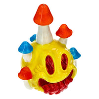 PIPE ROUND SMILEY AND MUSHROOMS 19CM