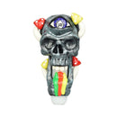 PIPE VERRE PULSAR RAINBOW PUKING SKULL 14CM