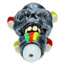 PIPE VERRE PULSAR RAINBOW PUKING SKULL 14CM