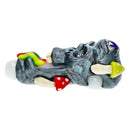 PIPE VERRE PULSAR RAINBOW PUKING SKULL 14CM