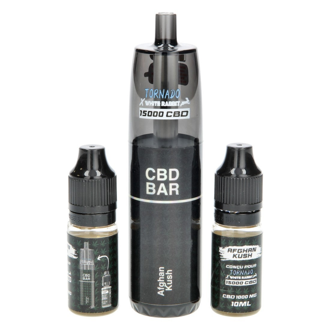 PUFF TORNADO X WHITE RABBIT CBD 1000MG AFGHAN KUSH 15000 PUFFS