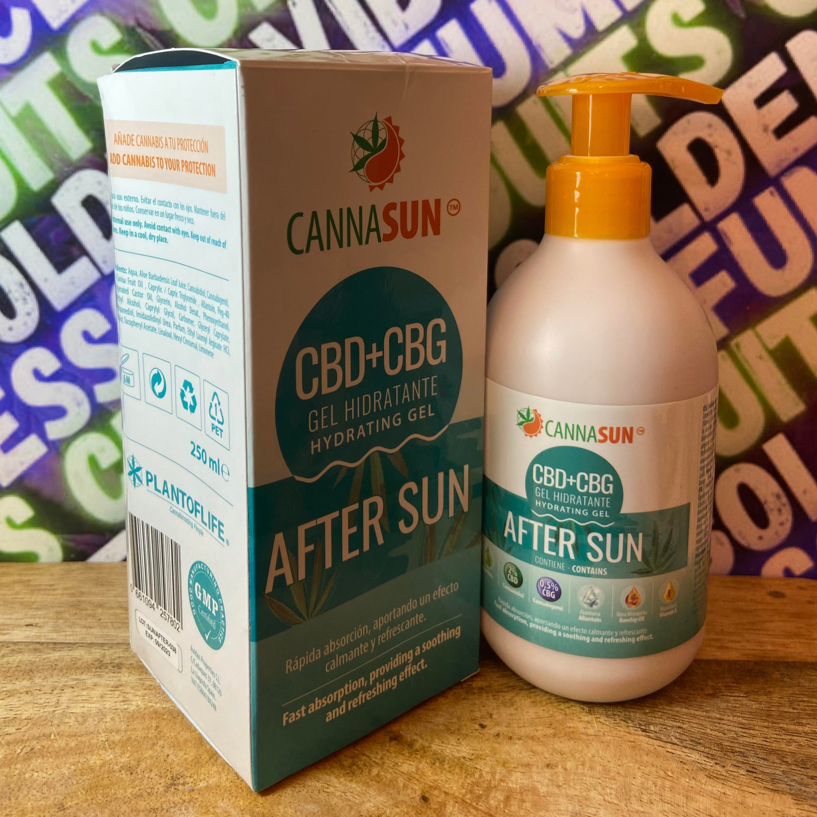 Gel Hydratant Après Soleil au CBD 2% et CBG 0,5% | Cannasun, Plant of Life