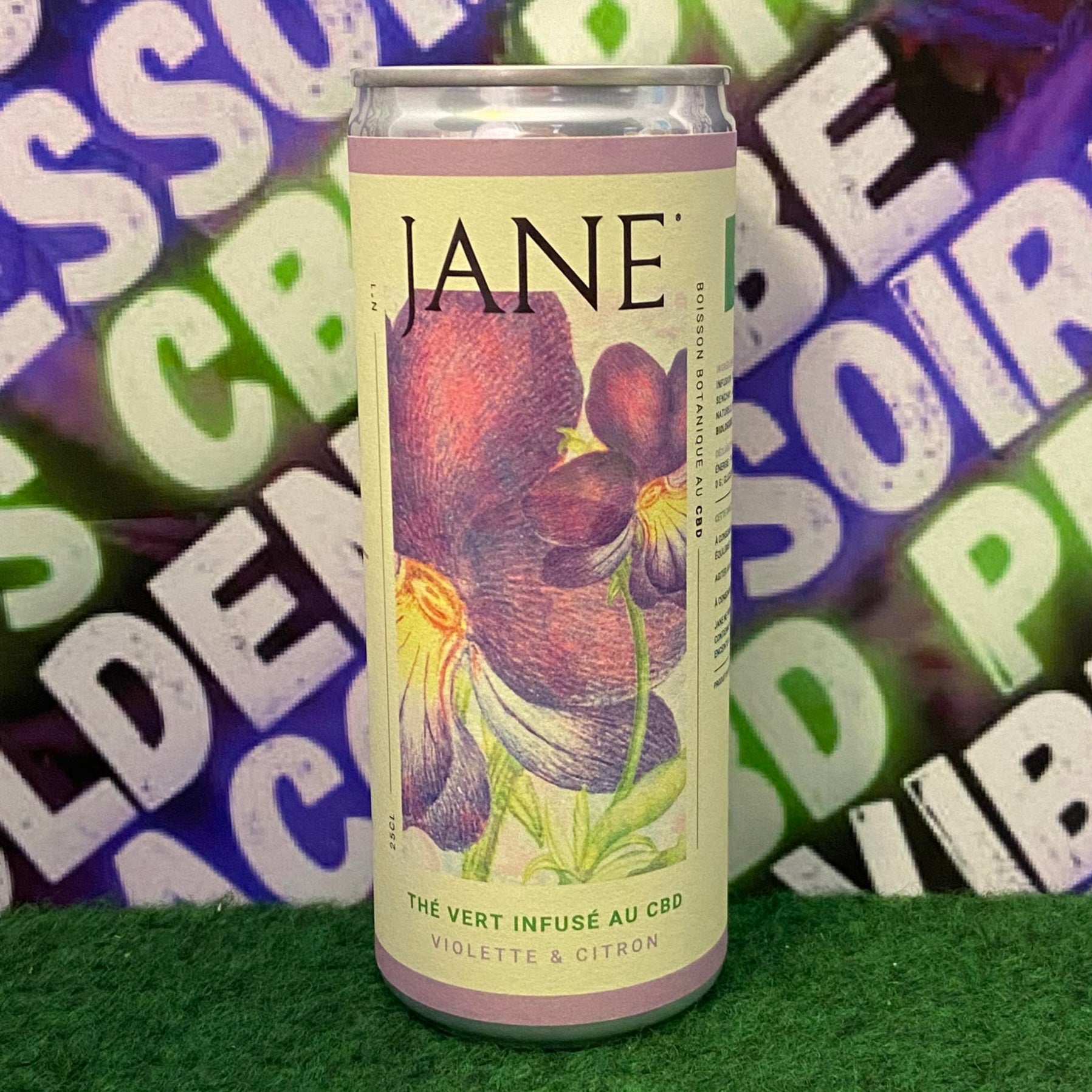 Boisson au CBD - Thé vert, violette, citron | Jane