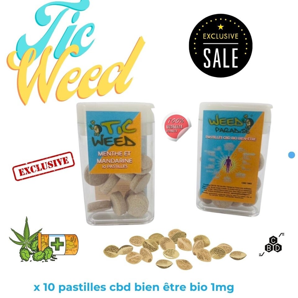 Pastilles "TIC-WEED" (TIC TAC) BIO 1MG X 10 Pastilles