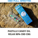 PASTILLE CBD CBG RELAX (CANDY OIL) 80% CBD X 10 PASTILLES