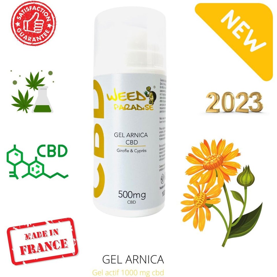 Gel Arnica (Girofle et Cyprès) 500mg cbd 100ml