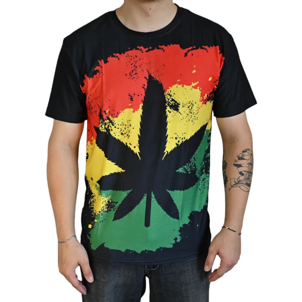 T-SHIRT CANNABIS RASTA