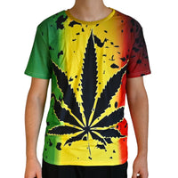 T-SHIRT CANNABIS STYLE RASTA