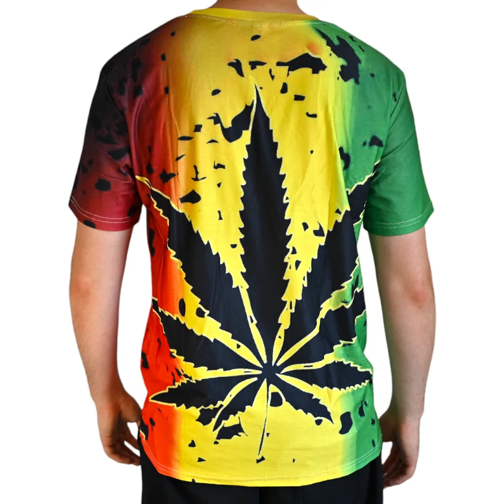 T-SHIRT CANNABIS STYLE RASTA