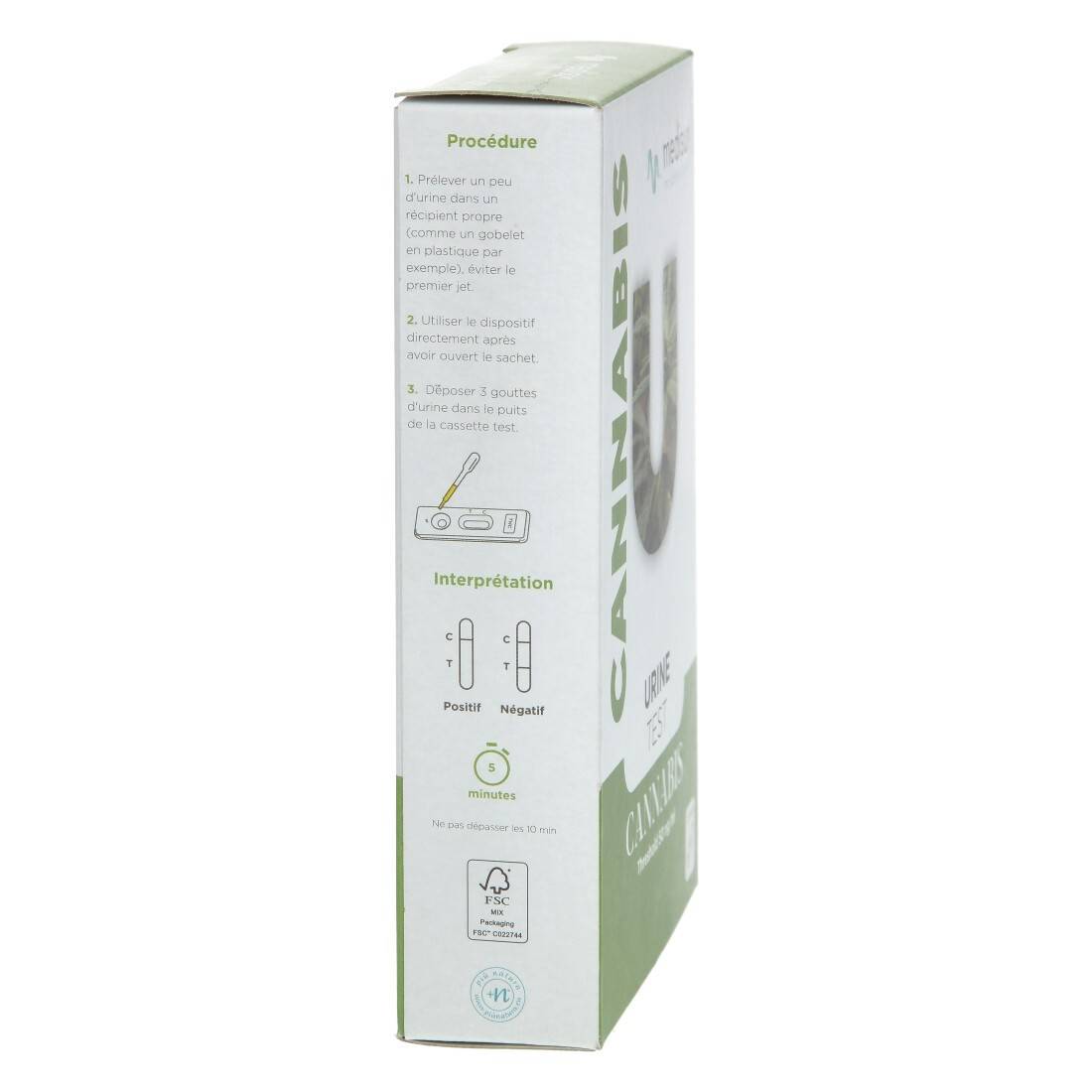 BOITE DE 2 TESTS URINAIRES CANNABIS